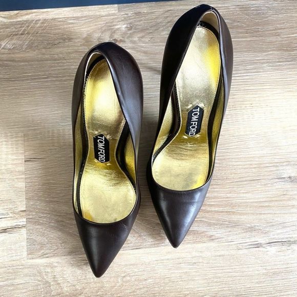 Authentic designer Tom Ford shoes heels SZ US7.5 - Picture 4 of 12